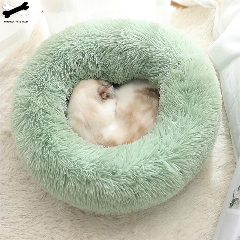 Donut Cuddler Round Pet Bed for Dogs & Cats