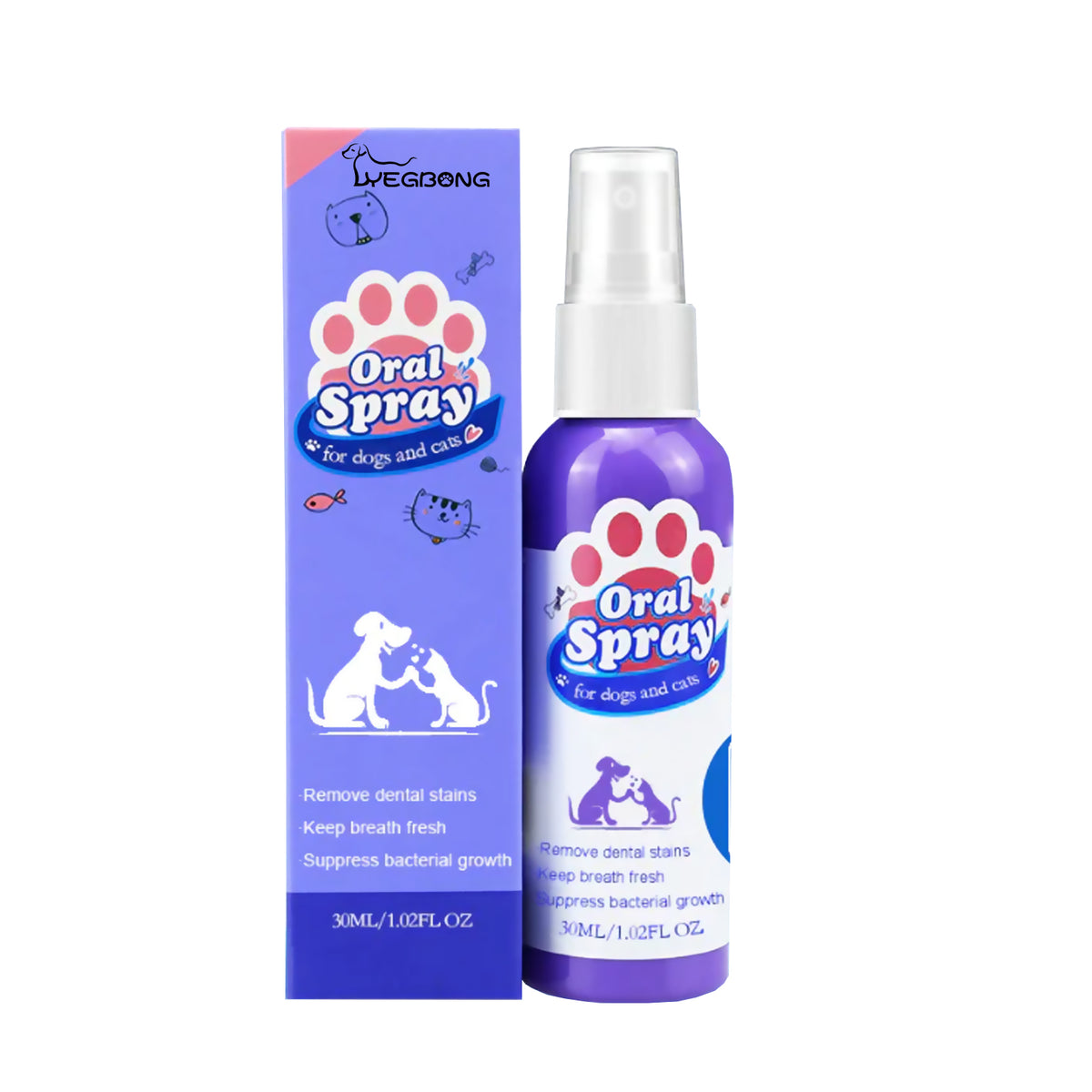 Teeth Cleaning & Fresh Breath Spray for Dogs & Cats