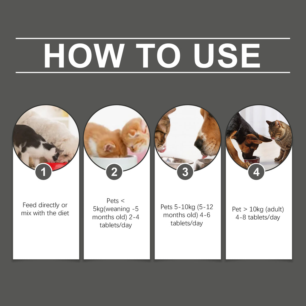 Daily Probiotic Tablets for Dogs & Cats