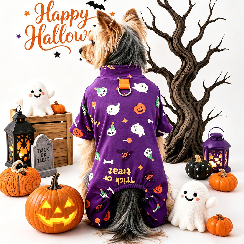 Halloween Cartoon Onesie Pajamas for Dogs & Cats