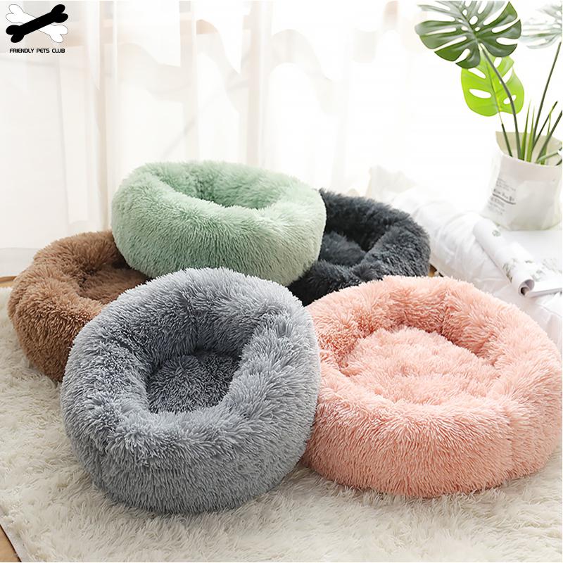 Donut Cuddler Round Pet Bed for Dogs & Cats