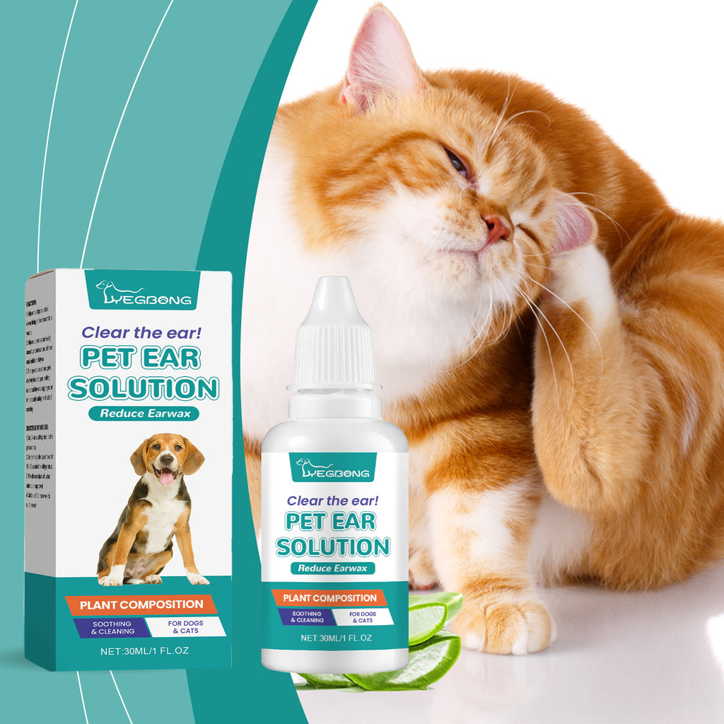 Soothing Ear Wash Drops for Dogs & Cats