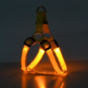 LED Luminous Dog Chest Harness for Medium & Large Dogs