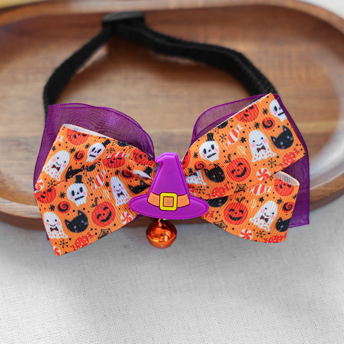 Pet Accessories Halloween Cat Dog Decoration Collar Funny Glow-in-the-Dark Skull Dog Bow Tie Collar