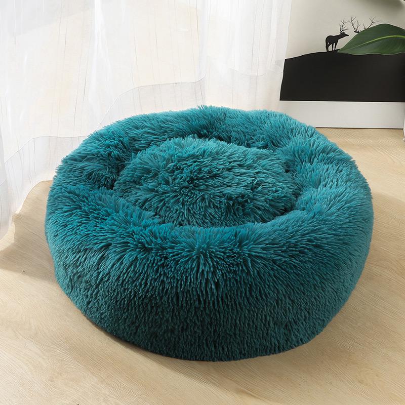 Ultra Soft Washable Round Pet Bed for Dogs & Cats