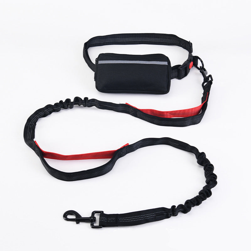 Hands-Free Running Dog Leash with Waist Bag