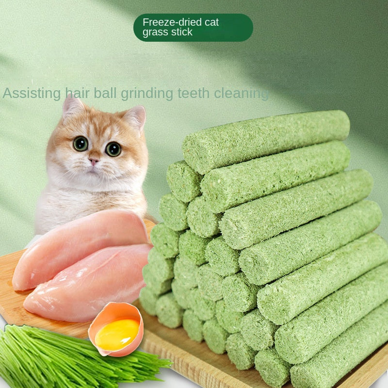 Cat Grass Teeth Cleaning Sticks with Chicken Flavor