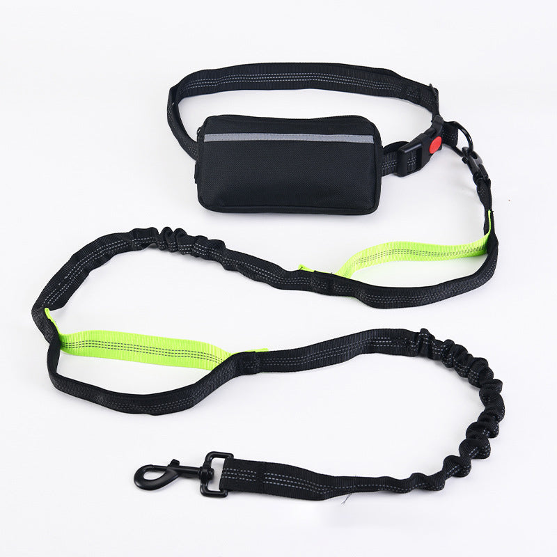 Hands-Free Running Dog Leash with Waist Bag