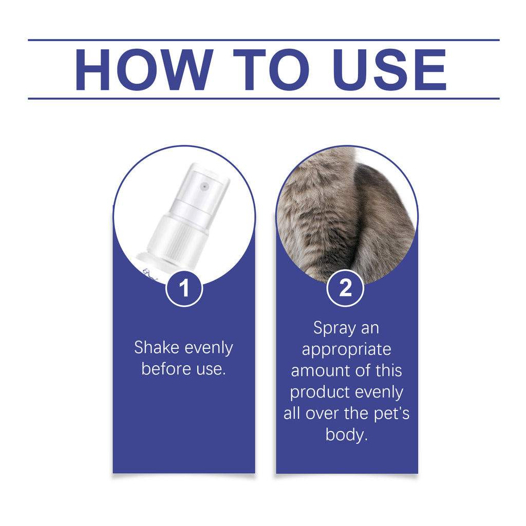 Pet Deodorant Spray, Cat And Dog Flea Liquid Deodorant Body Deodorant Spray