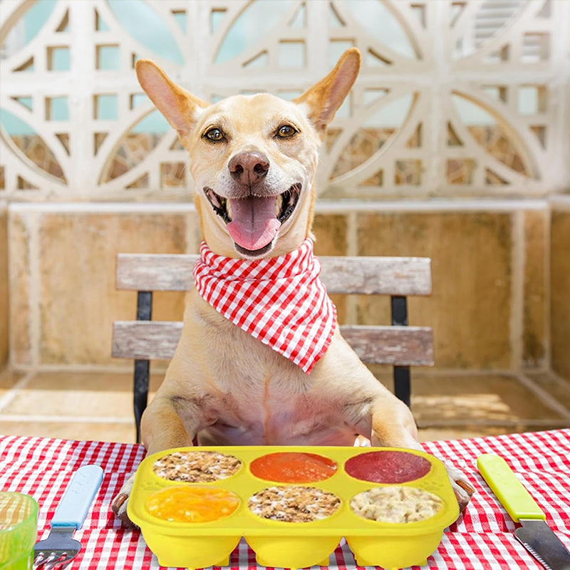 Silicone Frozen Treat Molds for Dogs — 6 Cavity