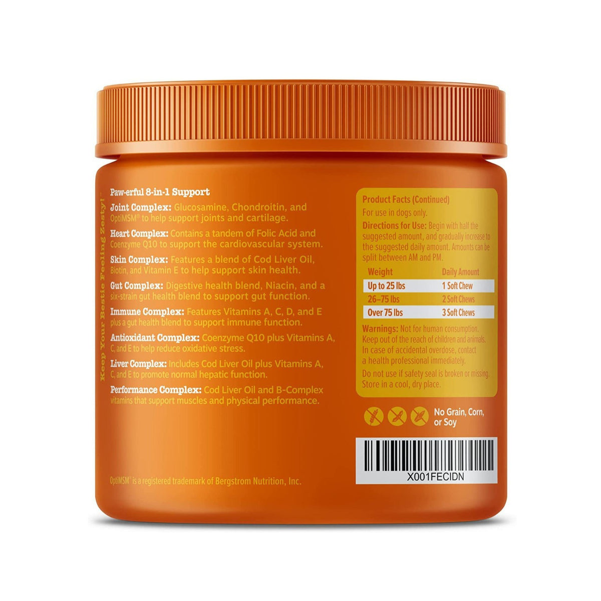 Multi-Functional Nutritional Supplement for Dogs