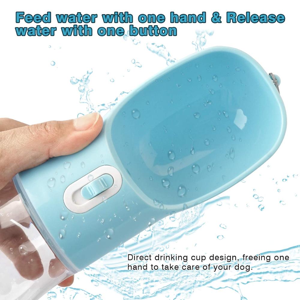 Portable Water Bottle & Feeder Bowl for Dogs & Cats