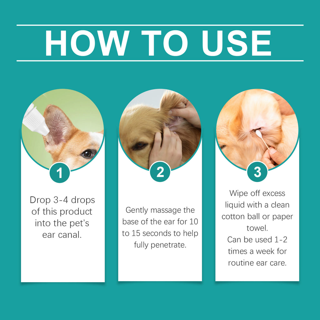 Soothing Ear Wash Drops for Dogs & Cats