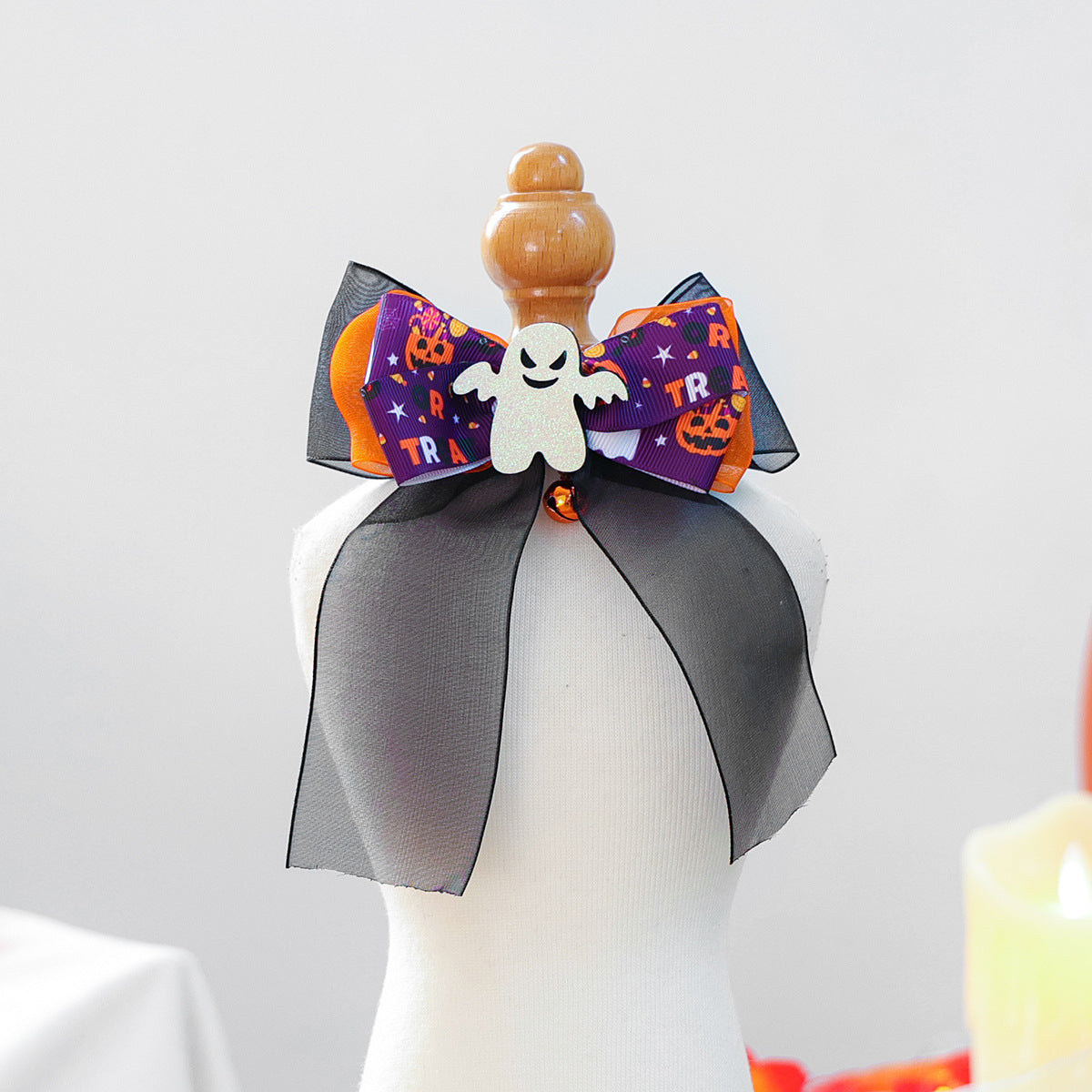 Pet Accessories Halloween Cartoon Ghost Scarf Collar Dog Cat Bow Tie Collar Drop Shipping