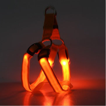 LED Luminous Dog Chest Harness for Medium & Large Dogs