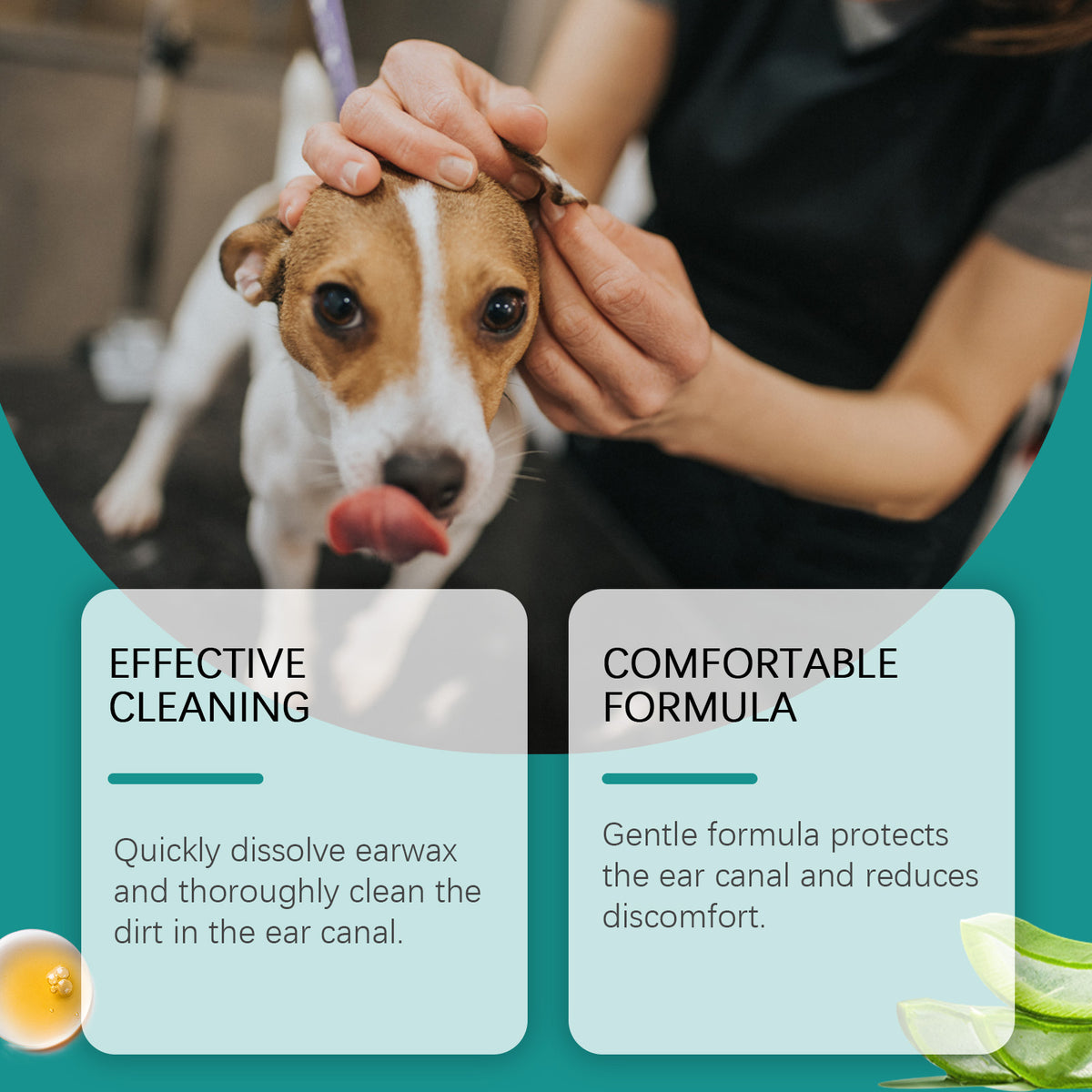 Soothing Ear Wash Drops for Dogs & Cats
