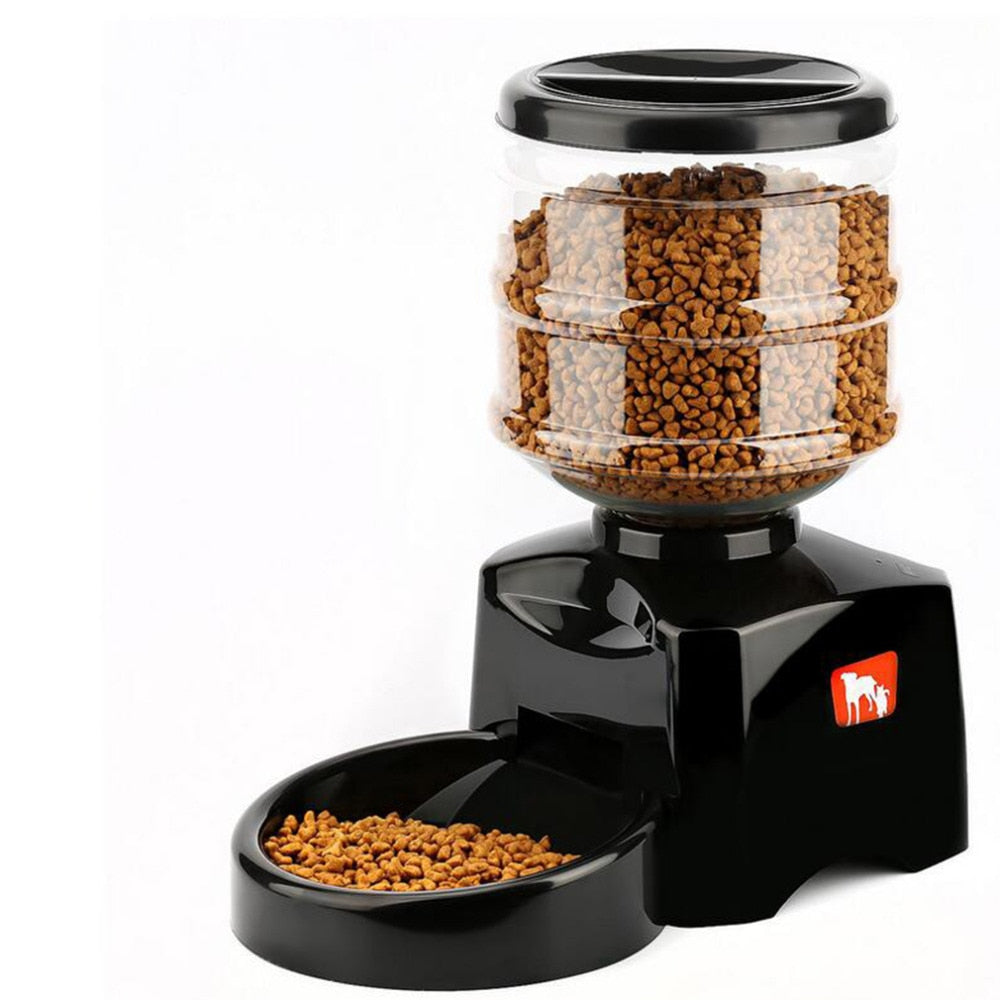 Automatic Pet Feeder with Voice Recording & LCD Screen