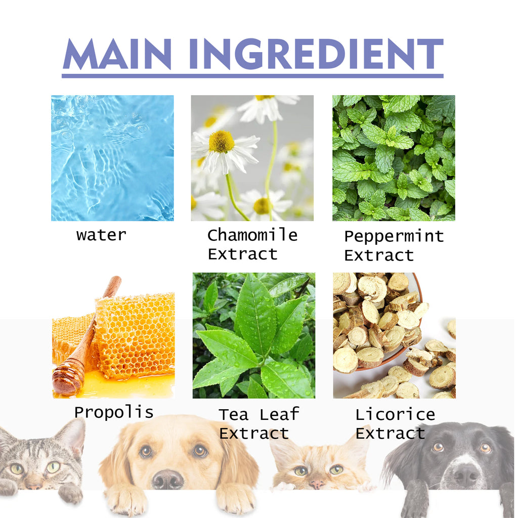 Yegbong Dog And Cat Tooth Cleaning Spray, Pet Mouth Cleaning Breath Fresh Deodorizing Cleaning Spray