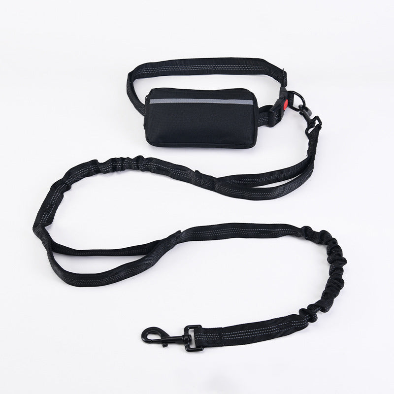 Hands-Free Running Dog Leash with Waist Bag