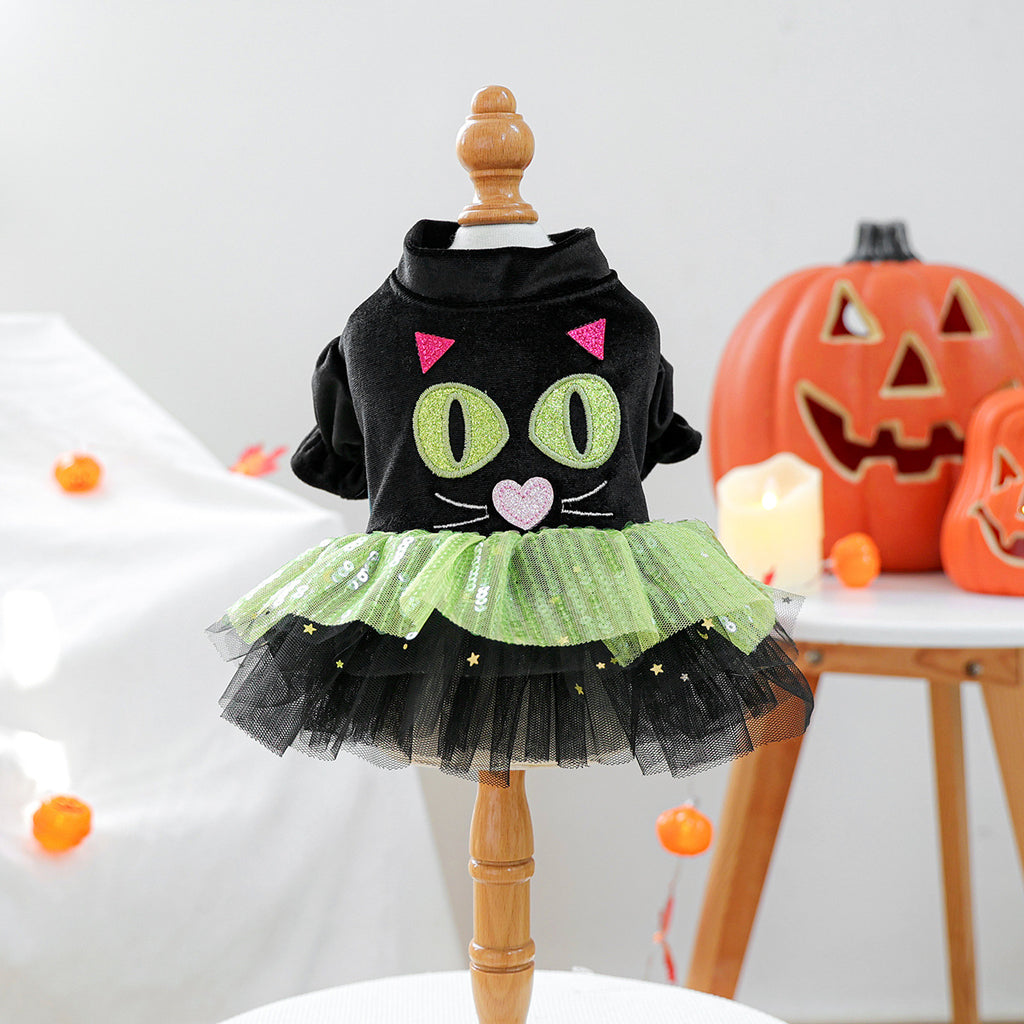 Halloween Tulle Dress for Small Dogs & Cats