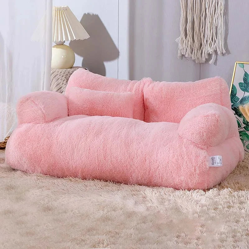 Luxury Plush Pet Bed for Dogs & Cats