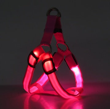 LED Luminous Dog Chest Harness for Medium & Large Dogs