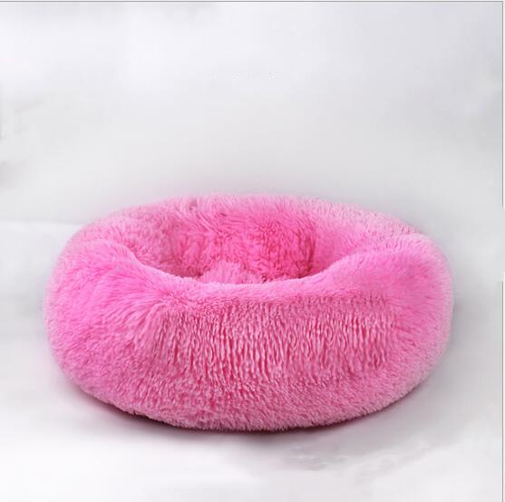 Ultra Soft Washable Round Pet Bed for Dogs & Cats