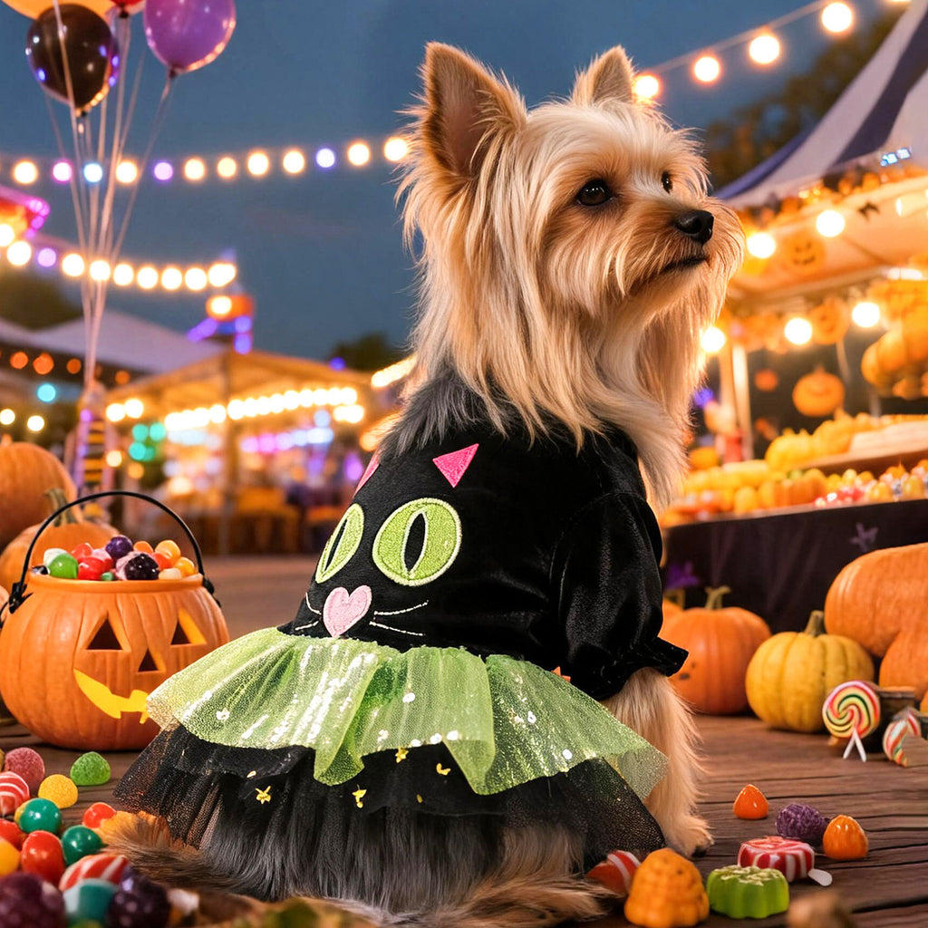Halloween Tulle Dress for Small Dogs & Cats