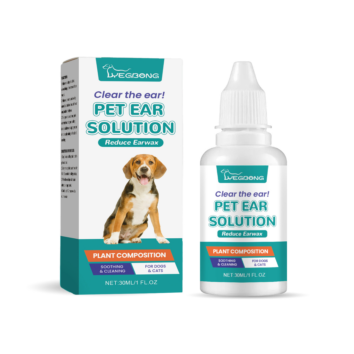 Soothing Ear Wash Drops for Dogs & Cats