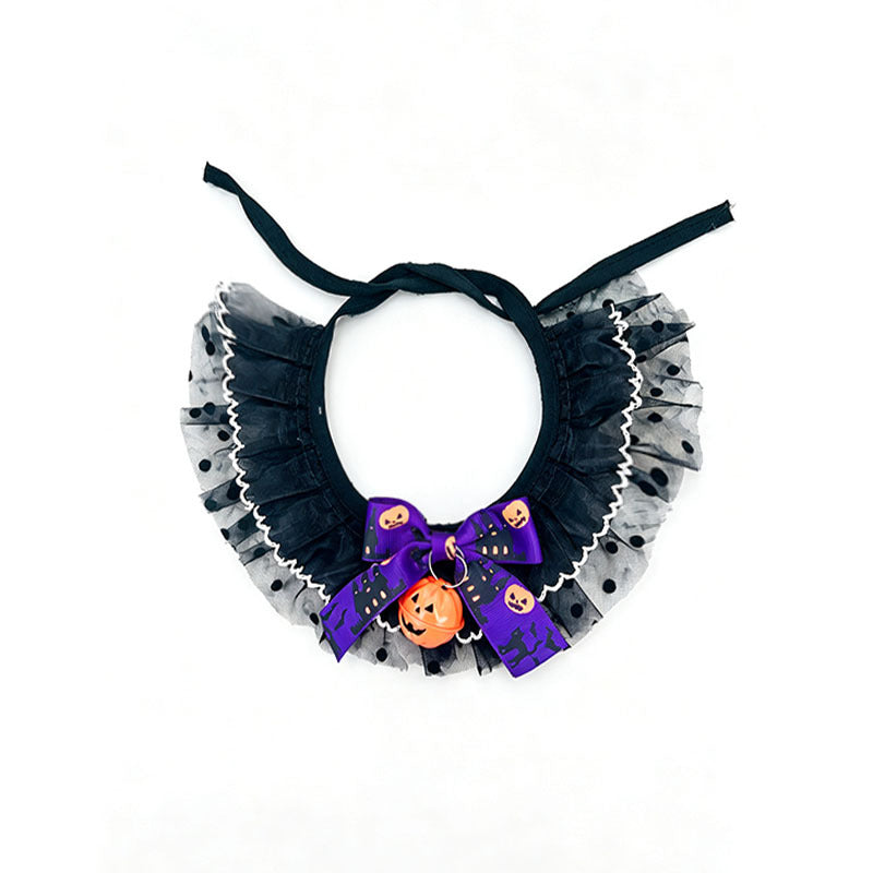 New Cat Bandana Hat Set Halloween Pet Scarf Neckwear Dog Bib Collar