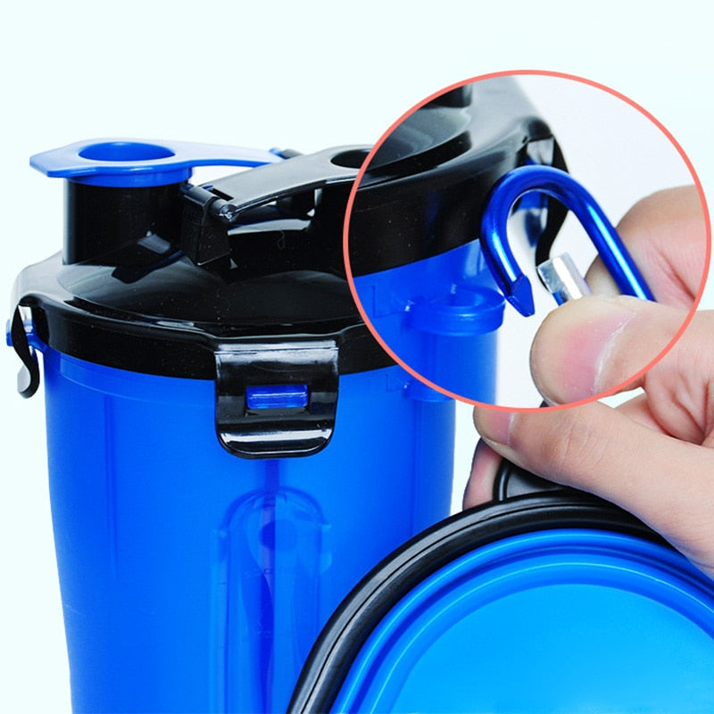 Portable Travel Food & Water Bottle for Dogs & Cats