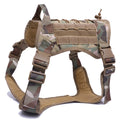 Military Tactical Dog Harness with Handle & Bungee Leash