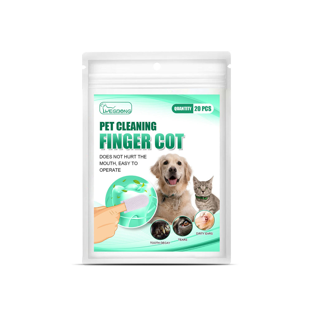 Tooth Cleaning Finger Sleeves for Dogs & Cats