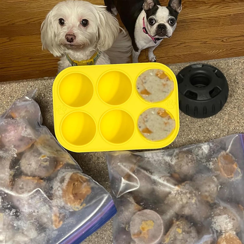 Silicone Frozen Treat Molds for Dogs — 6 Cavity