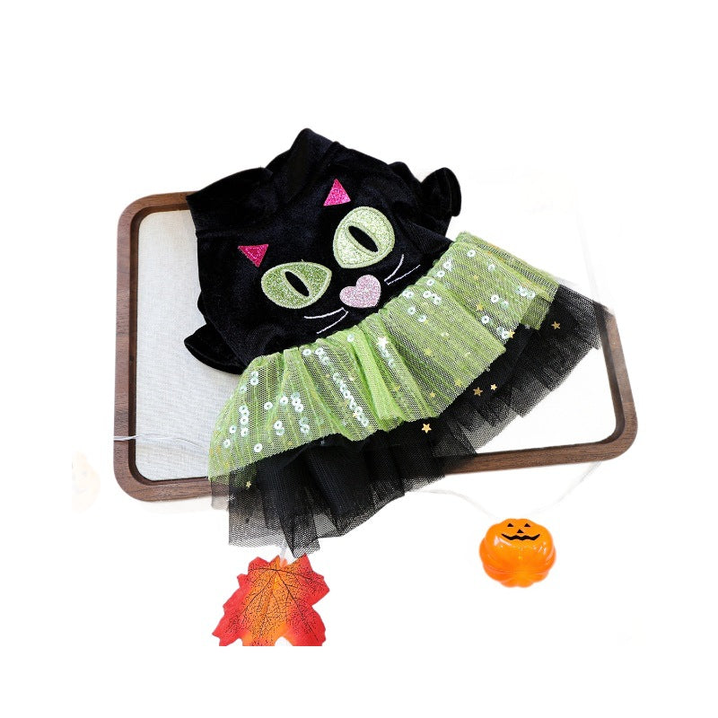 Halloween Tulle Dress for Small Dogs & Cats