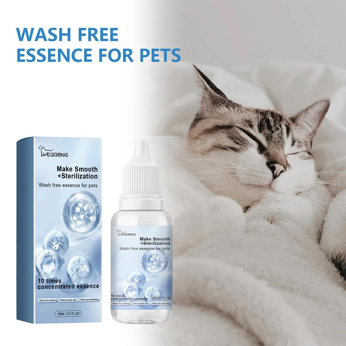 No-Rinse Scented Coat Care Essence for Dogs & Cats