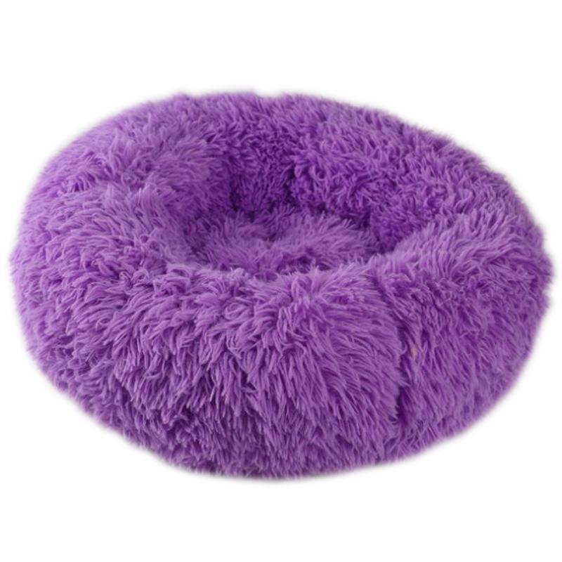 Ultra Soft Washable Round Pet Bed for Dogs & Cats