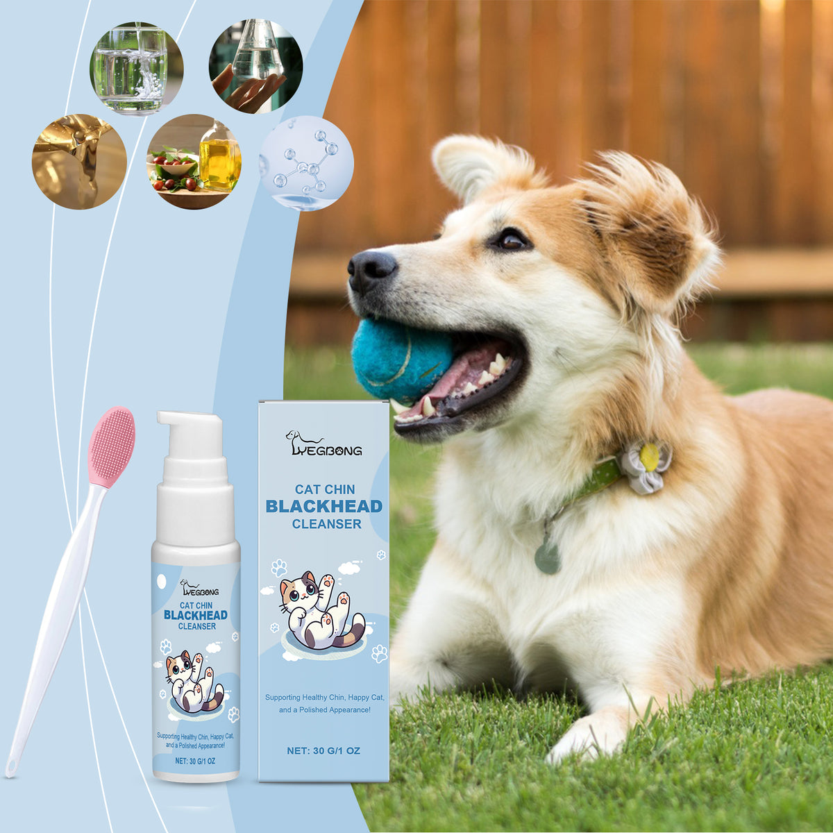 Oral Care Cleaning Solution Set for Dogs & Cats