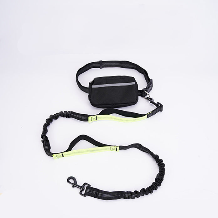 Hands-Free Running Dog Leash with Waist Bag