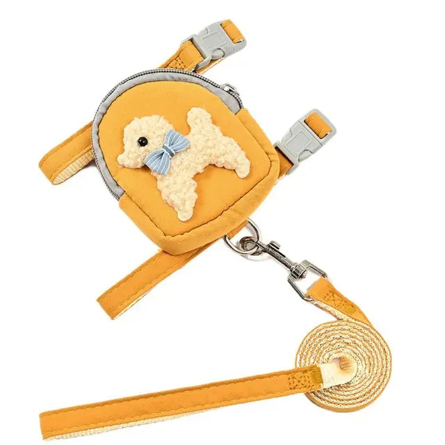Outdoor Adventure Dog Vest with Backpack & Leash