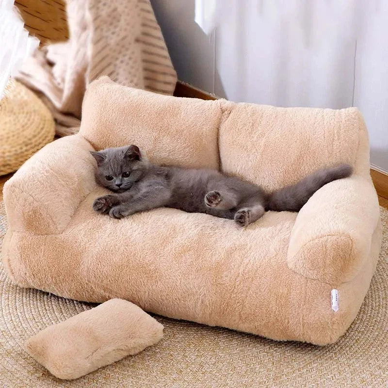 Luxury Plush Pet Bed for Dogs & Cats