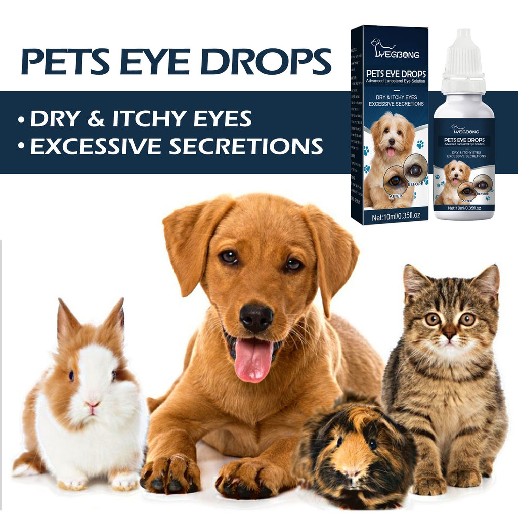 Soothing Eye Drops & Tear Stain Remover for Dogs & Cats