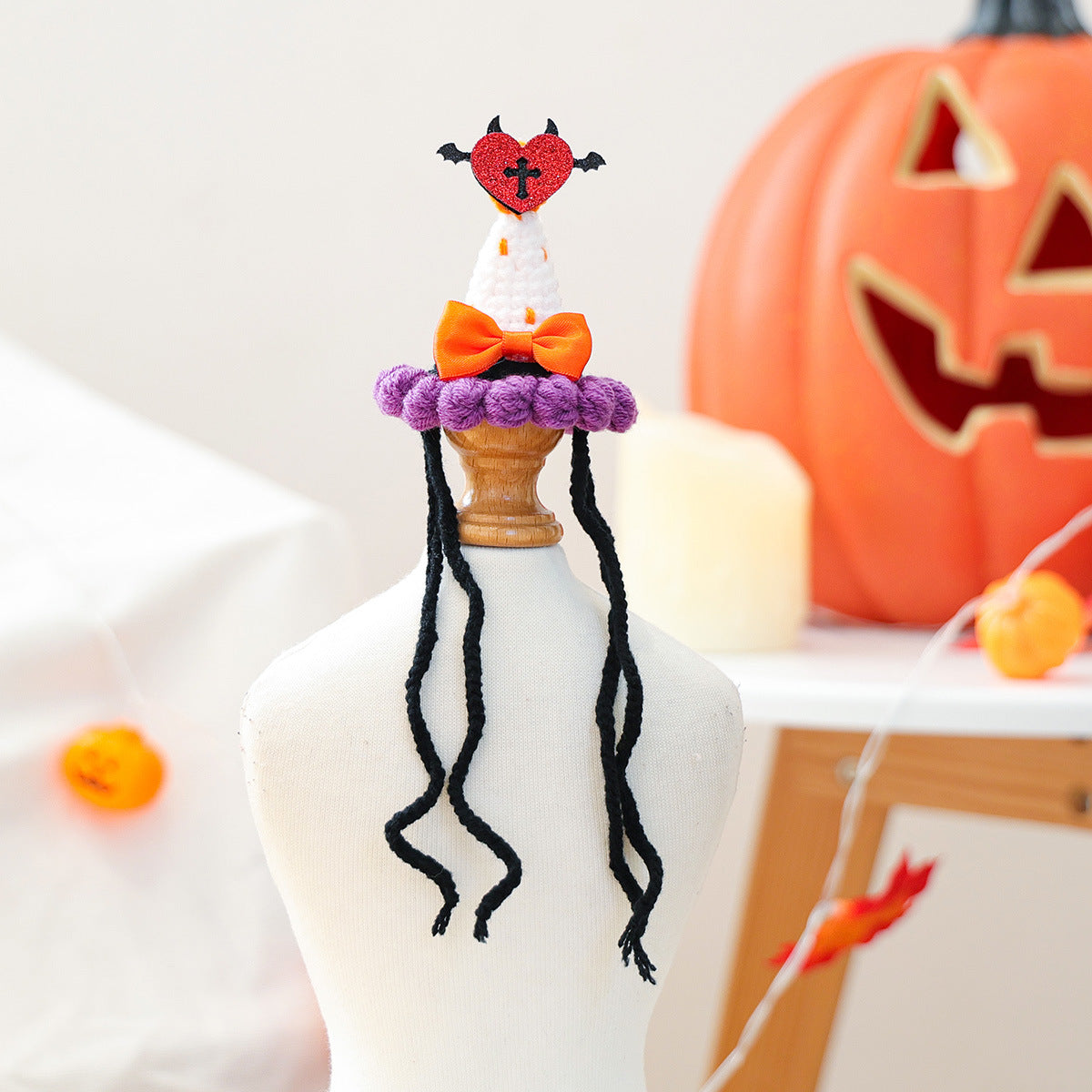 Halloween Wizard Knitted Hat for Small Dogs & Cats