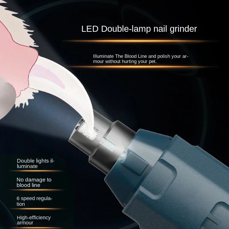 Electric Nail Grinder & Clipper for Dogs & Cats