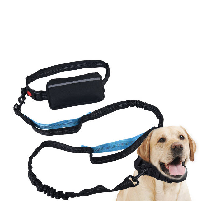 Hands-Free Running Dog Leash with Waist Bag