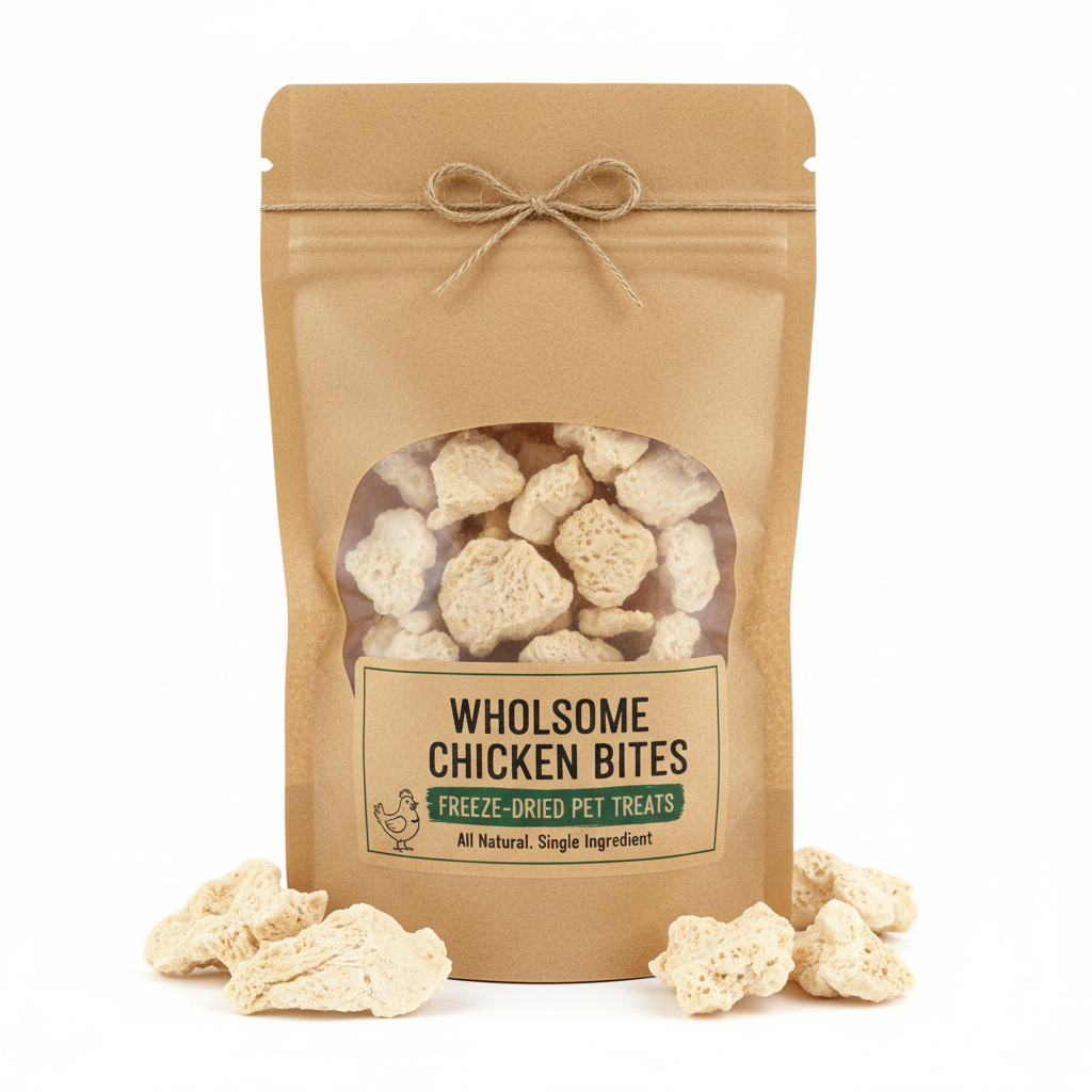 Freeze-Dried Chicken Treats for Dogs & Cats